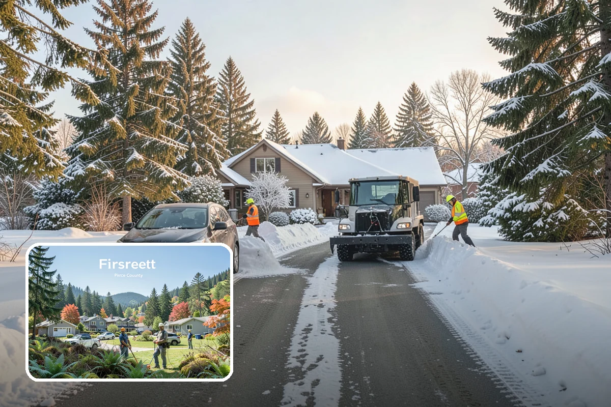 Snow Hauling in Fircrest, Pierce County, WA - Recovers parking and usable space lost to piles