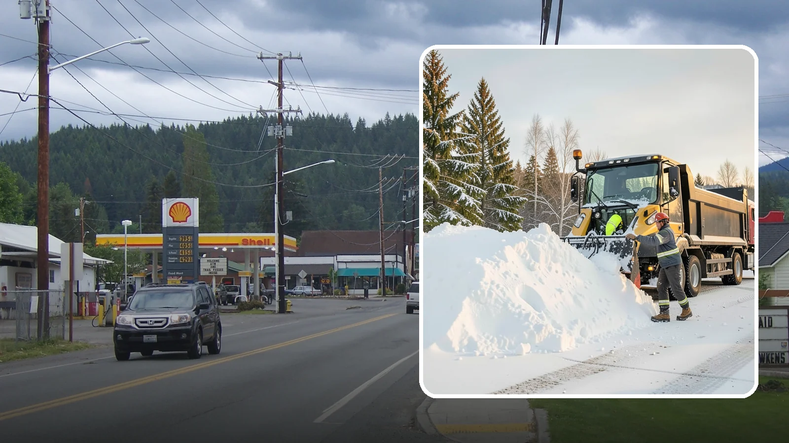 Snow Hauling in Granite Falls, Snohomish County, WA - We load and haul accumulated snow off your property when there is no room left to store it on site.