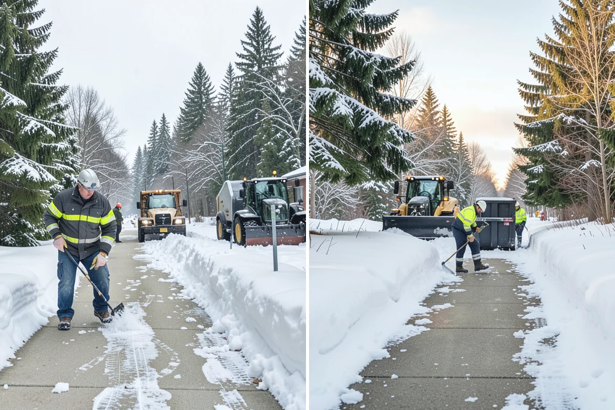 Snow Hauling in Hamilton, Skagit County, WA - Assess pile locations and total volume