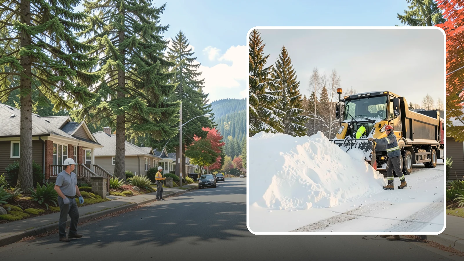 Snow Hauling in Hunts Point, King County, WA - We load and haul accumulated snow off your property when there is no room left to store it on site.