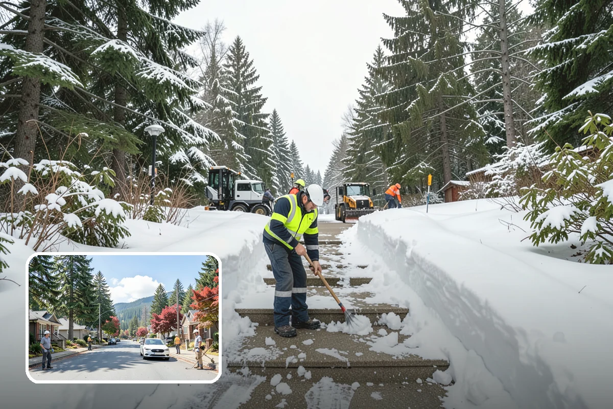 Snow Hauling in Hunts Point, King County, WA - Recovers parking and usable space lost to piles