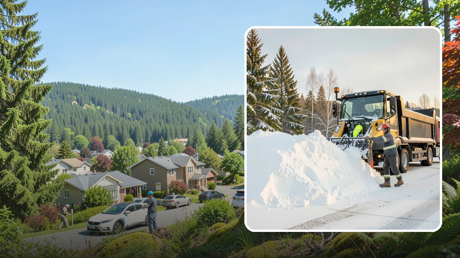 Snow Hauling in Index, Snohomish County, WA - We load and haul accumulated snow off your property when there is no room left to store it on site.