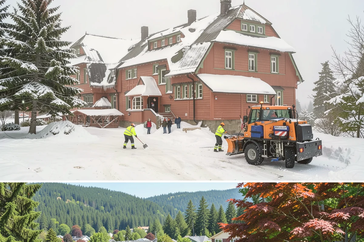 Snow Hauling in Index, Snohomish County, WA - Snow hauling becomes necessary mid-winter after several storms have filled a property's storage areas beyond capacity.