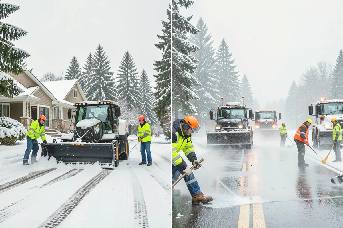 Snow Hauling in Kent, King County, WA - Assess pile locations and total volume