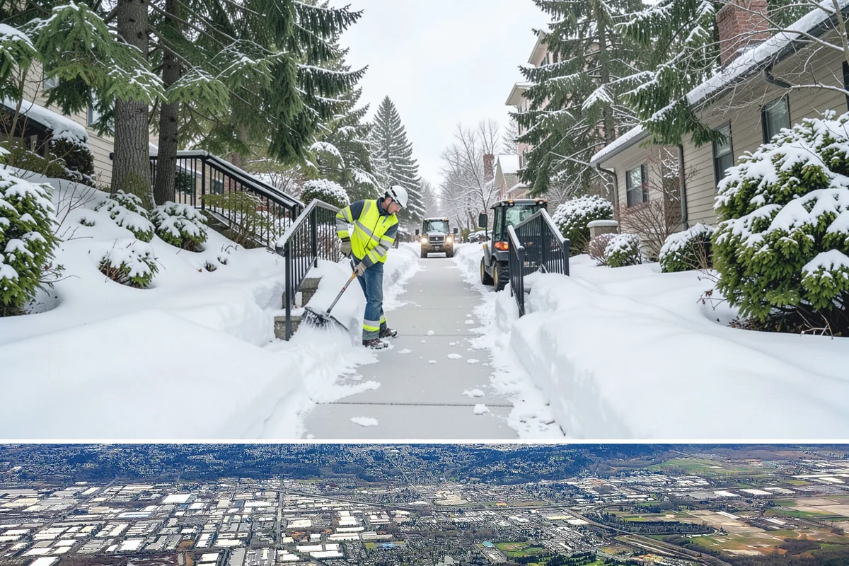 Snow Hauling in Kent, King County, WA - Snow hauling becomes necessary mid-winter after several storms have filled a property's storage areas beyond capacity.