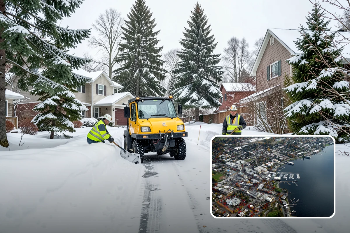 Snow Hauling in Kirkland, King County, WA - Recovers parking and usable space lost to piles