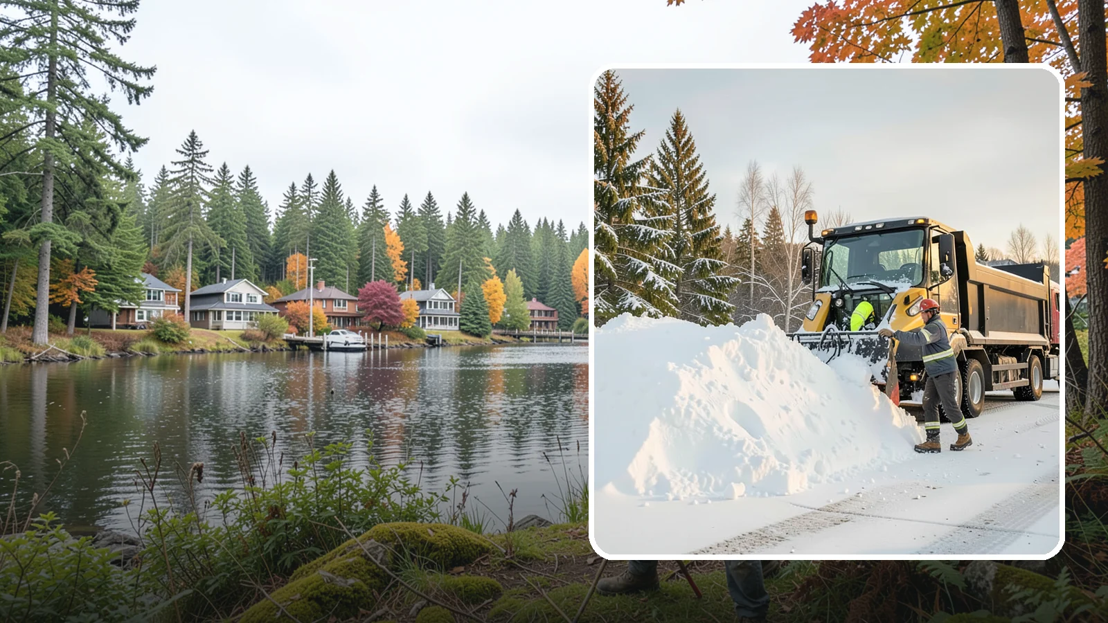 Snow Hauling in La Conner, Skagit County, WA - We load and haul accumulated snow off your property when there is no room left to store it on site.