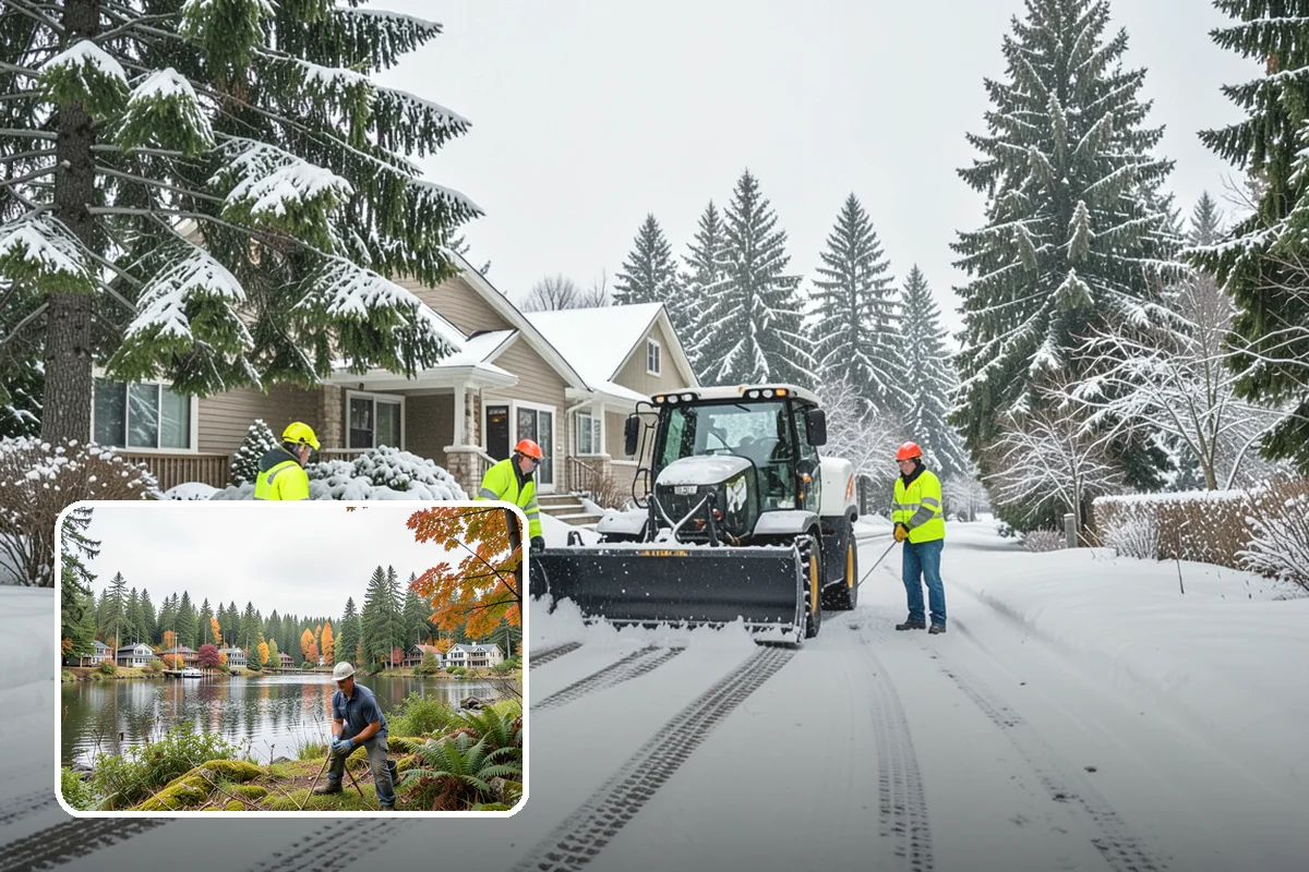 Snow Hauling in La Conner, Skagit County, WA - Recovers parking and usable space lost to piles