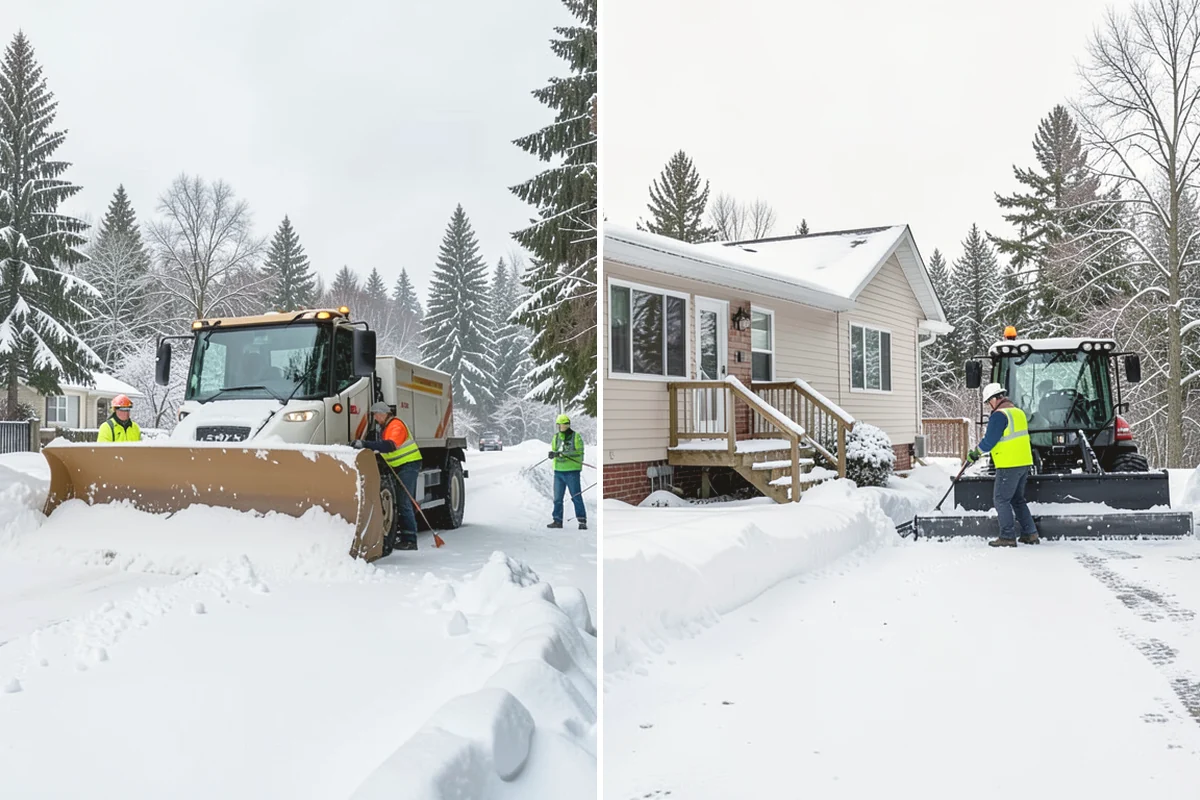 Snow Hauling in La Conner, Skagit County, WA - Assess pile locations and total volume