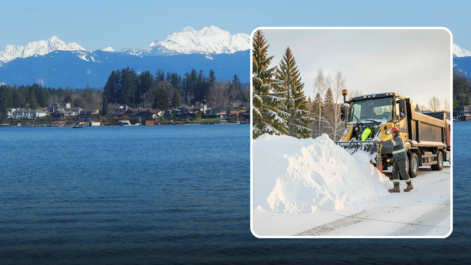 Snow Hauling in Lake Stevens, Snohomish County, WA - We load and haul accumulated snow off your property when there is no room left to store it on site.