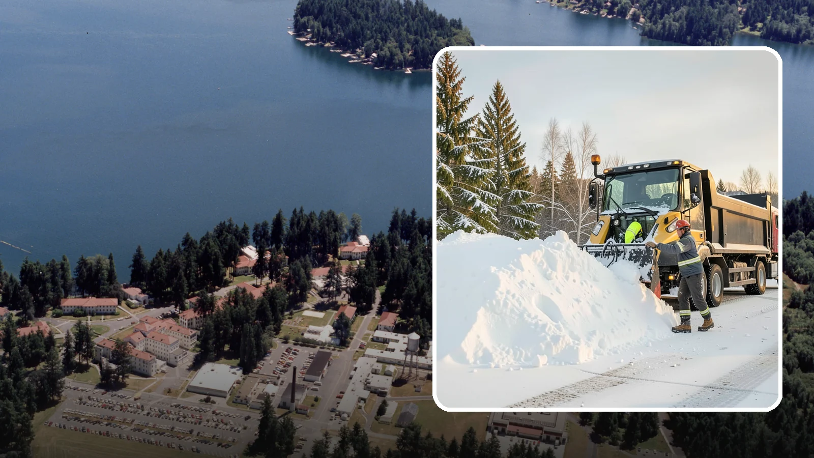 Snow Hauling in Lakewood, Pierce County, WA - We load and haul accumulated snow off your property when there is no room left to store it on site.