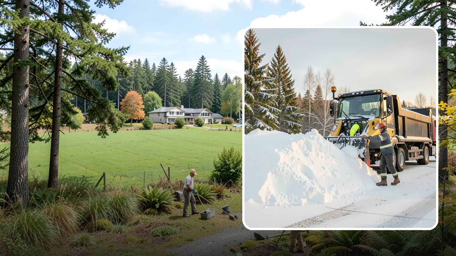 Snow Hauling in Lyman, Skagit County, WA - We load and haul accumulated snow off your property when there is no room left to store it on site.