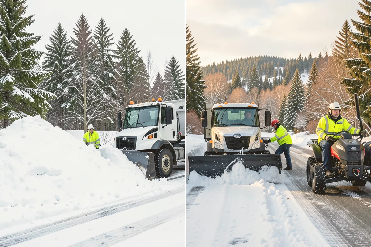 Snow Hauling in Lynnwood, Snohomish County, WA - Assess pile locations and total volume