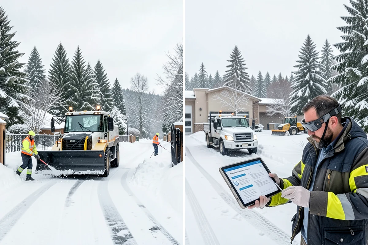 Snow Hauling in Maple Valley, King County, WA - Assess pile locations and total volume