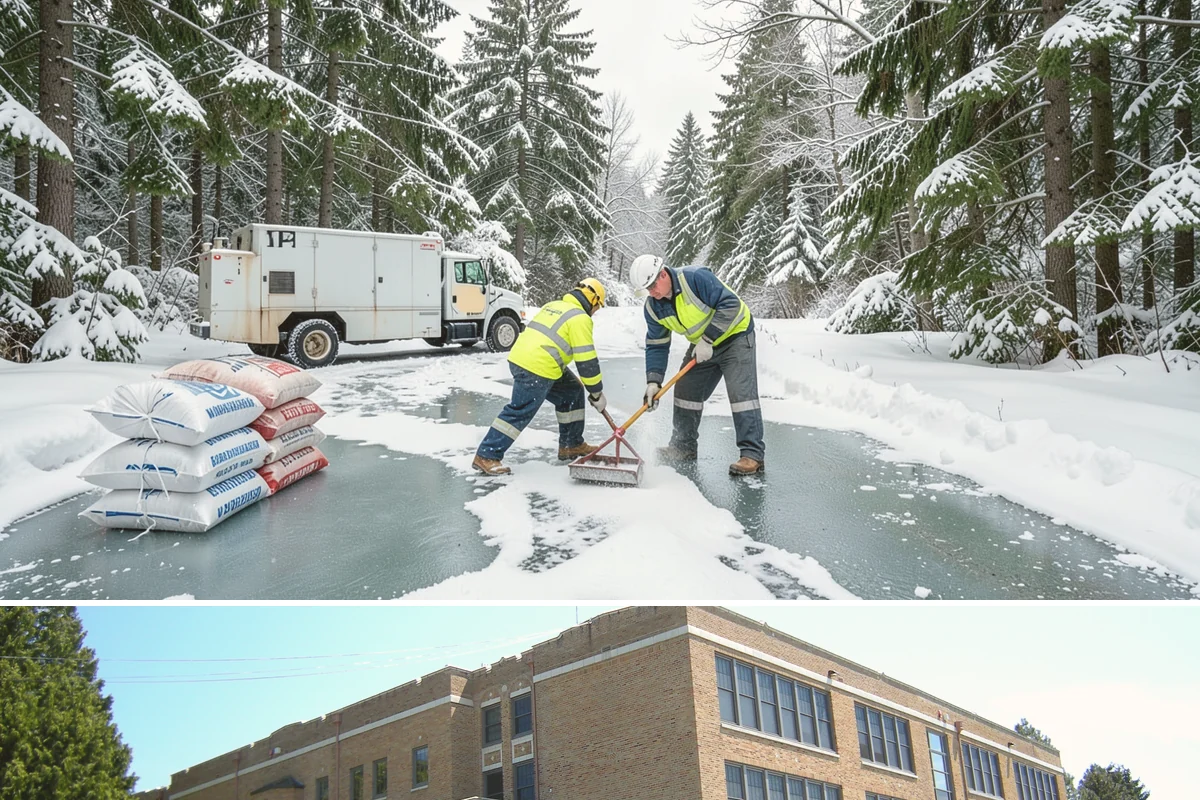 Snow Hauling in Maple Valley, King County, WA - Snow hauling becomes necessary mid-winter after several storms have filled a property's storage areas beyond capacity.