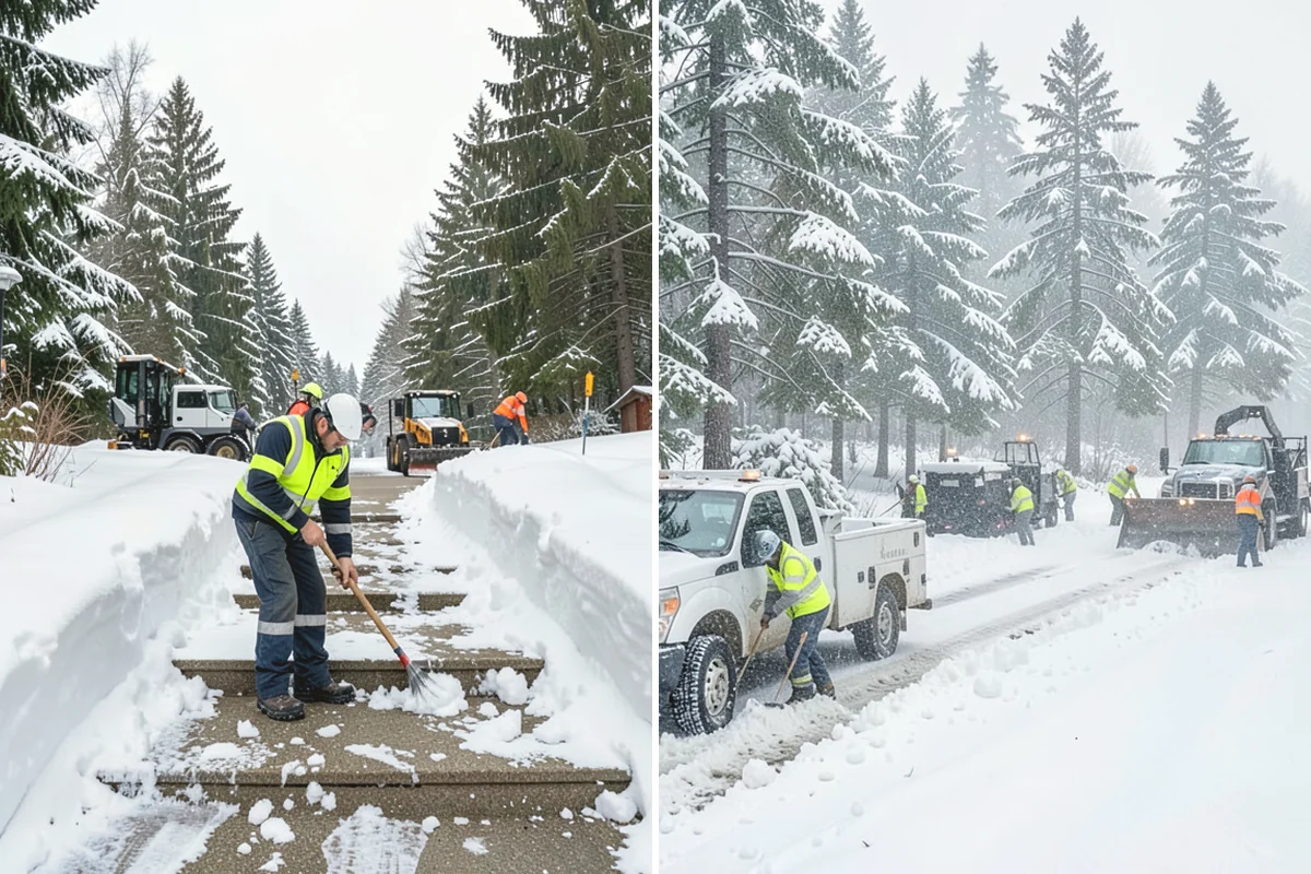 Snow Hauling in Mercer Island, King County, WA - Assess pile locations and total volume