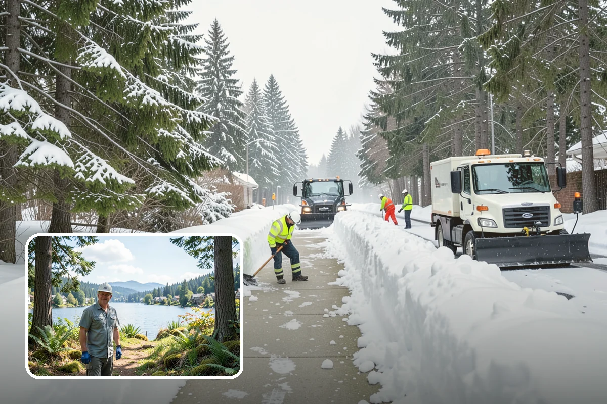 Snow Hauling in Milton, King County, WA - Recovers parking and usable space lost to piles