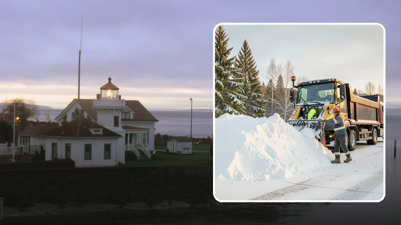 Snow Hauling in Mukilteo, Snohomish County, WA - We load and haul accumulated snow off your property when there is no room left to store it on site.