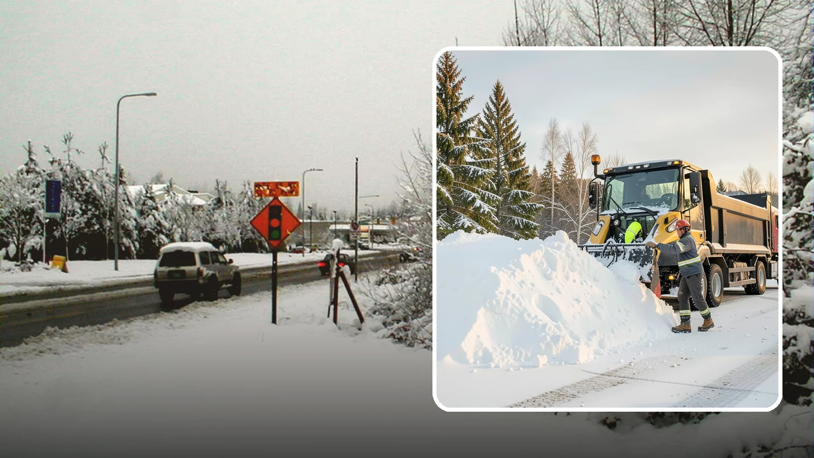 Snow Hauling in Newcastle, King County, WA - We load and haul accumulated snow off your property when there is no room left to store it on site.