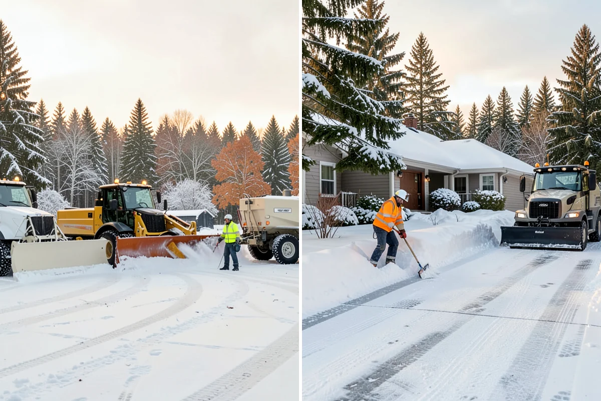 Snow Hauling in Normandy Park, King County, WA - Assess pile locations and total volume