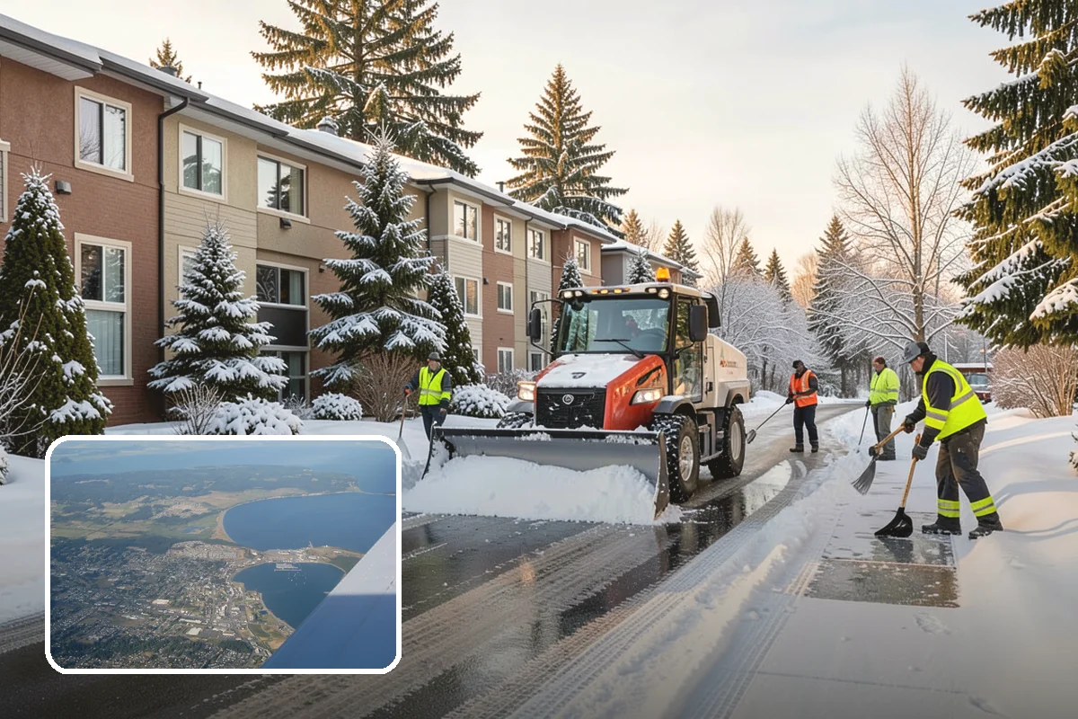 Snow Hauling in Oak Harbor, Island County, WA - Recovers parking and usable space lost to piles