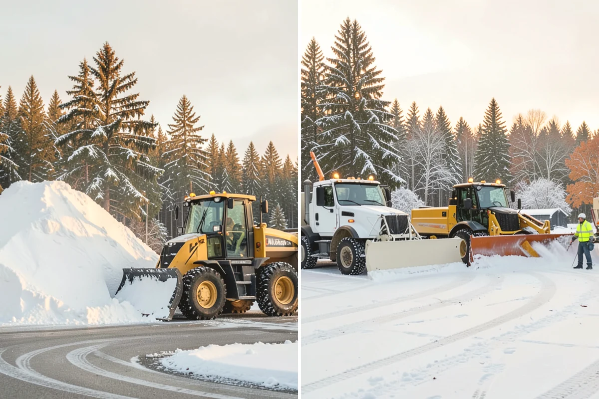 Snow Hauling in Oak Harbor, Island County, WA - Assess pile locations and total volume
