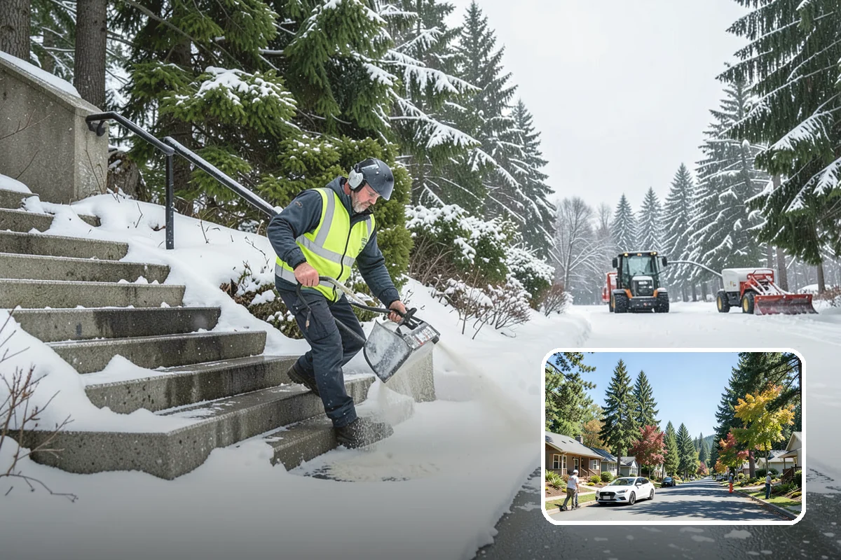 Snow Hauling in Orting, Pierce County, WA - Recovers parking and usable space lost to piles