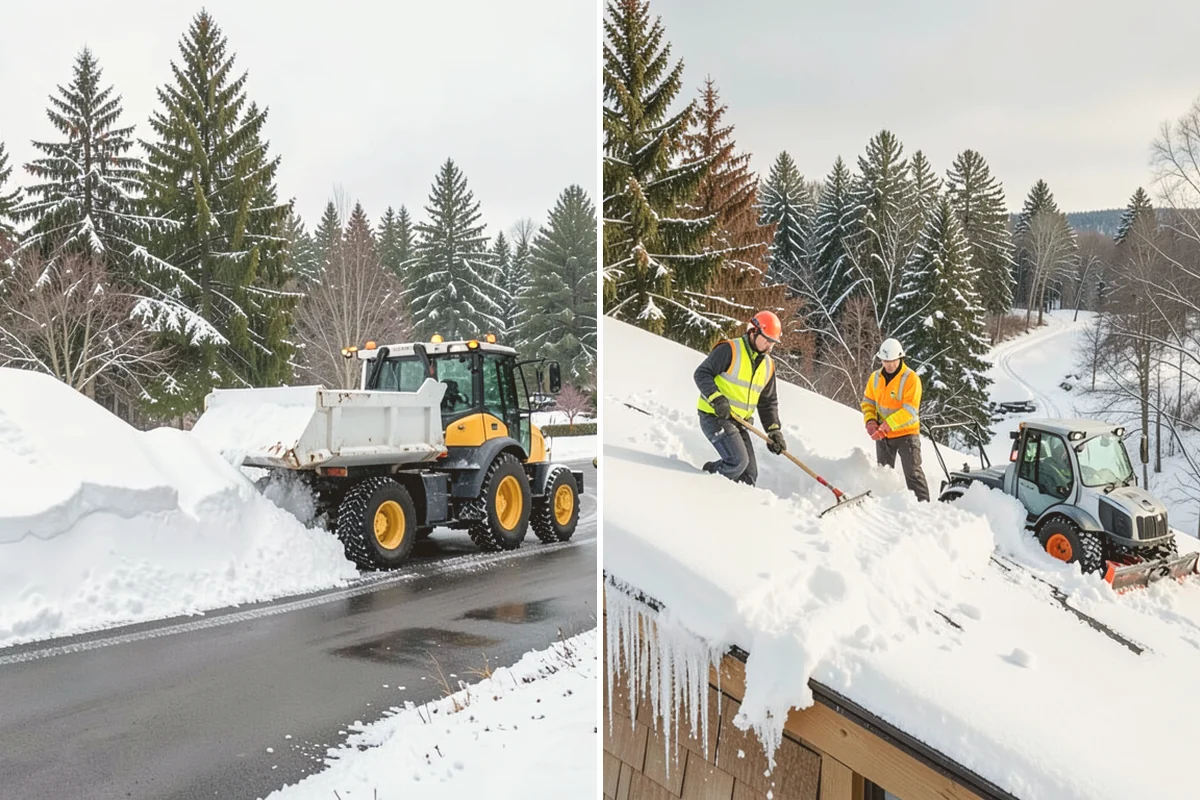 Snow Hauling in Orting, Pierce County, WA - Assess pile locations and total volume