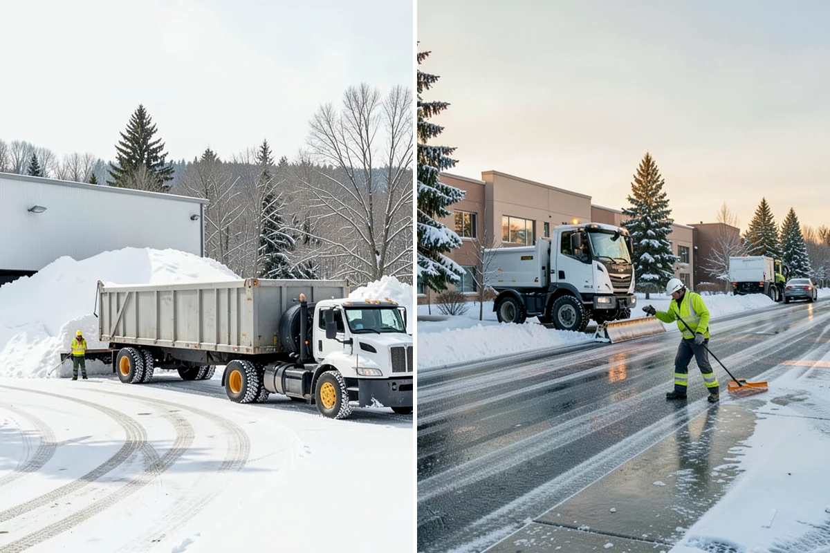 Snow Hauling in Pacific, King County, WA - Assess pile locations and total volume