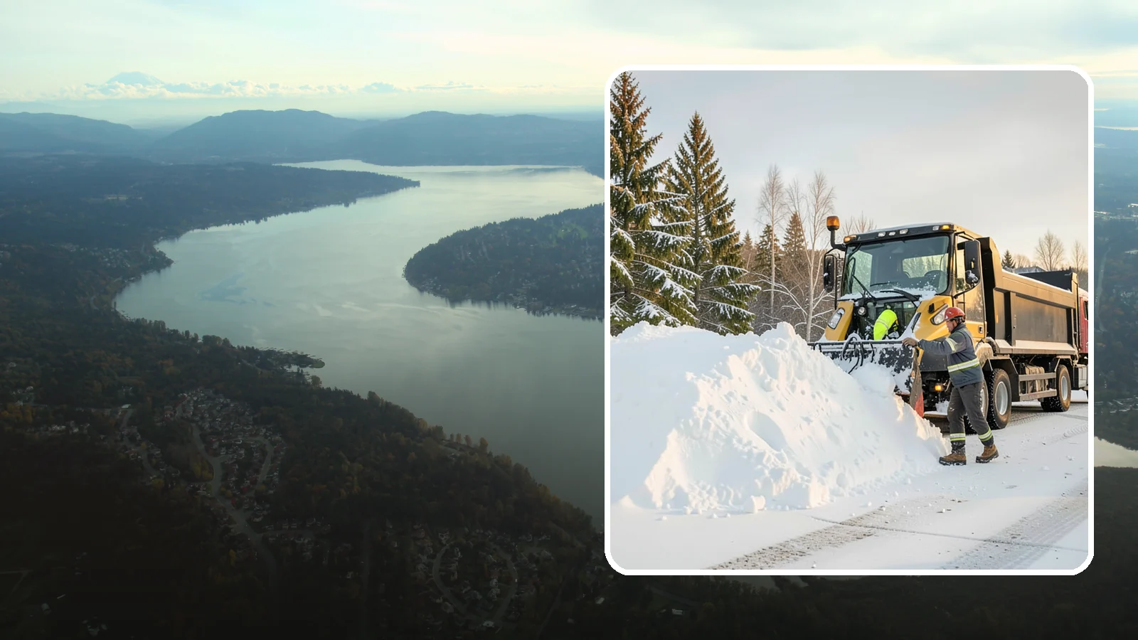 Snow Hauling in Sammamish, King County, WA - We load and haul accumulated snow off your property when there is no room left to store it on site.