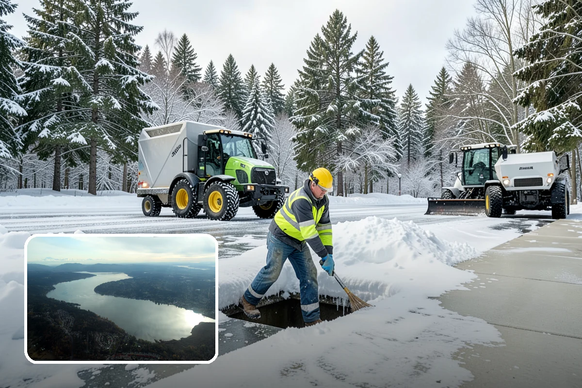 Snow Hauling in Sammamish, King County, WA - Recovers parking and usable space lost to piles