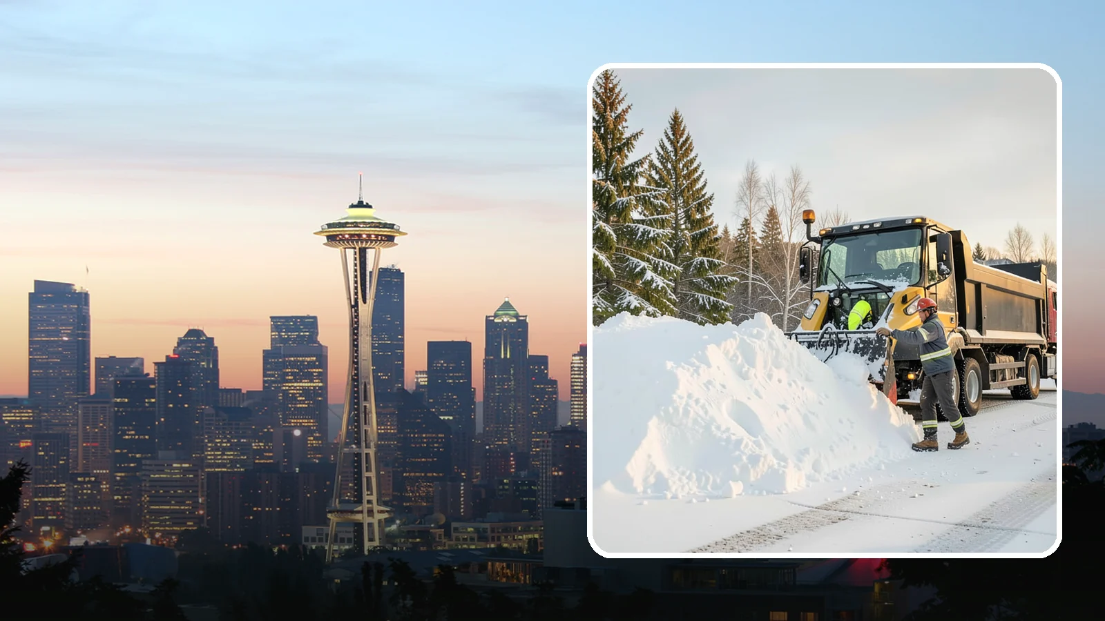Snow Hauling in Seattle, King County, WA - We load and haul accumulated snow off your property when there is no room left to store it on site.