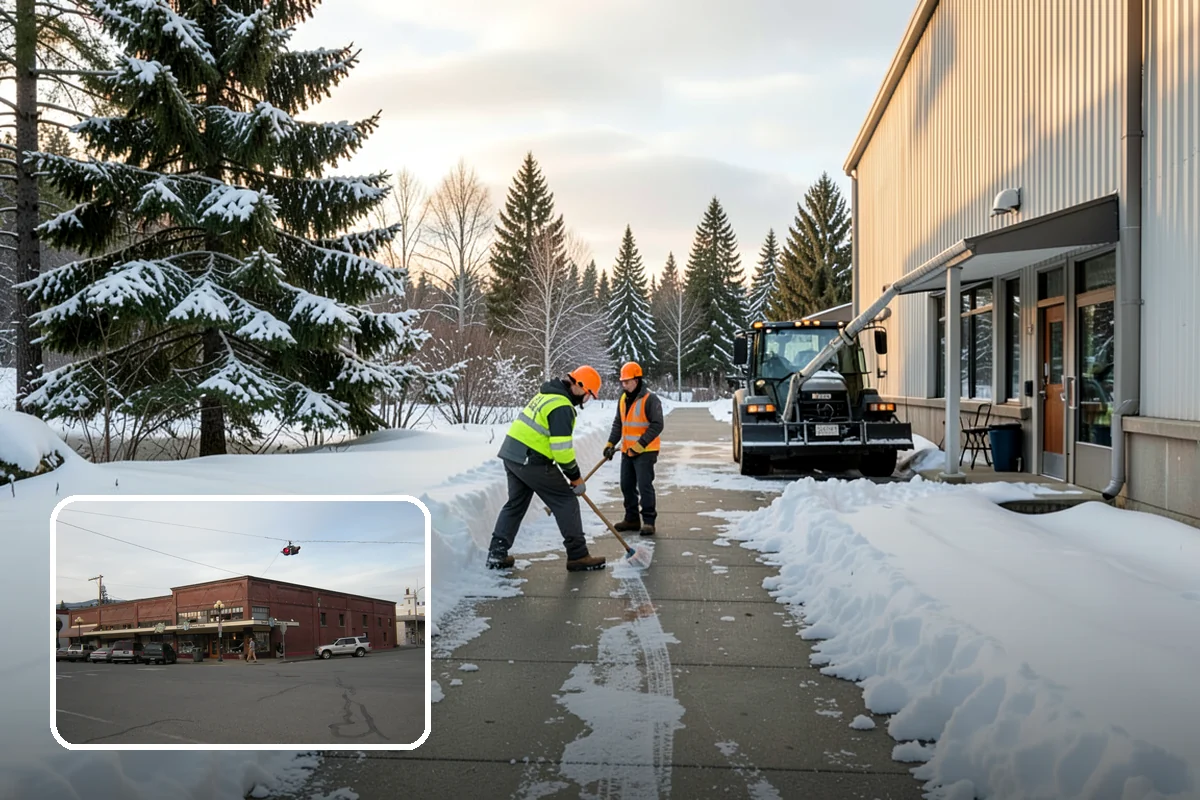 Snow Hauling in Sedro-Woolley, Skagit County, WA - Recovers parking and usable space lost to piles