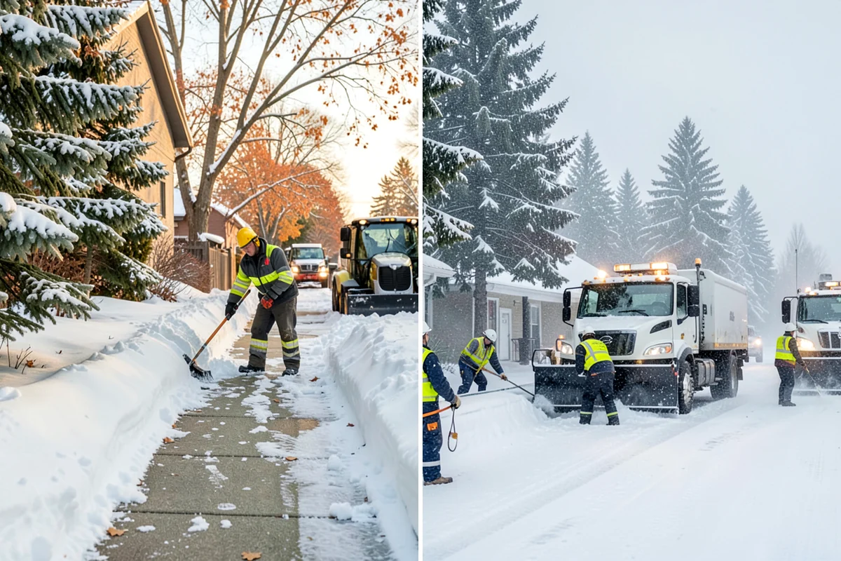 Snow Hauling in Sedro-Woolley, Skagit County, WA - Assess pile locations and total volume