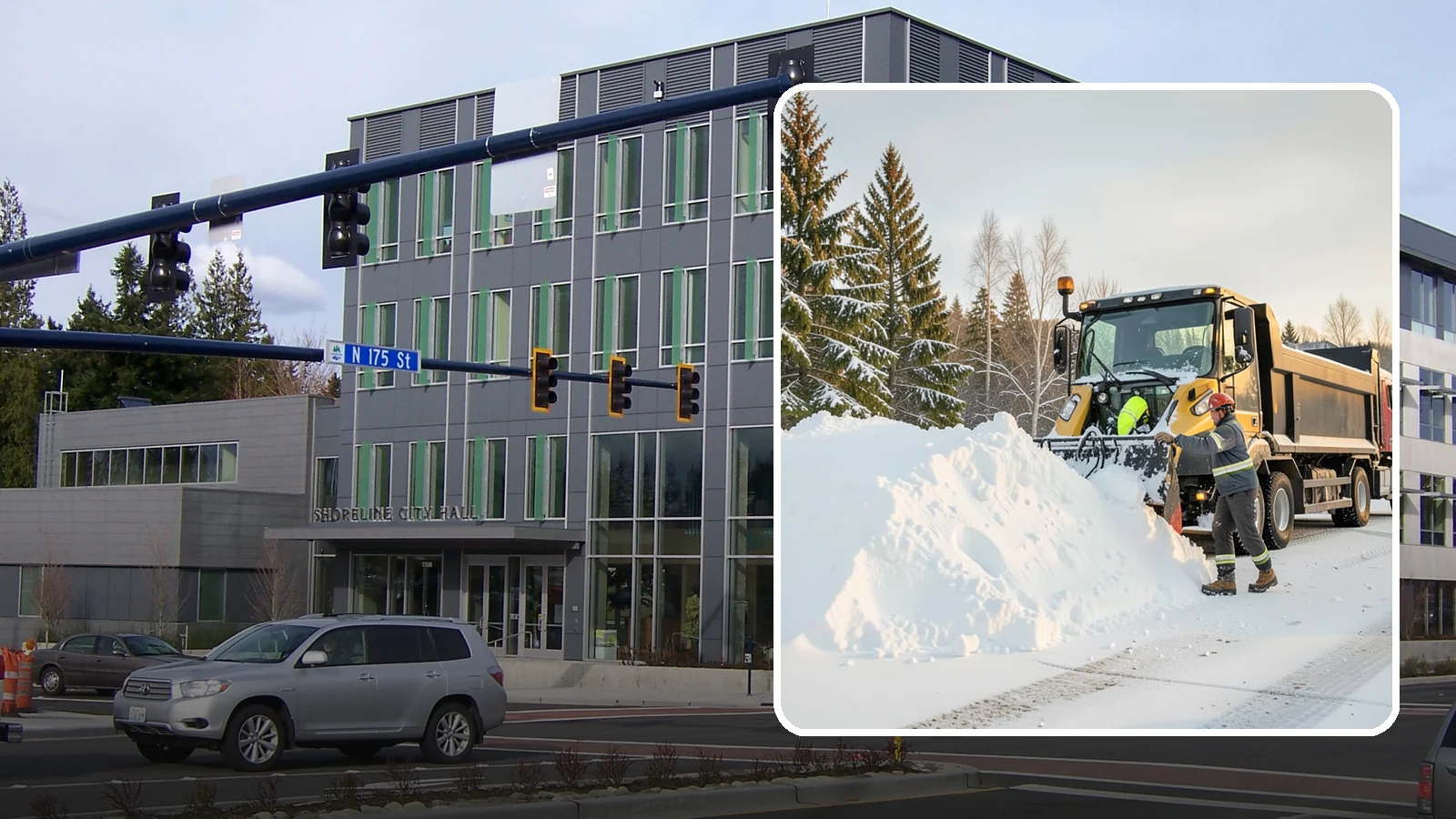Snow Hauling in Shoreline, King County, WA - We load and haul accumulated snow off your property when there is no room left to store it on site.