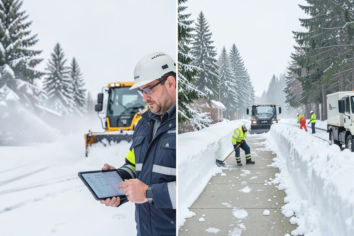 Snow Hauling in South Prairie, Pierce County, WA - Assess pile locations and total volume