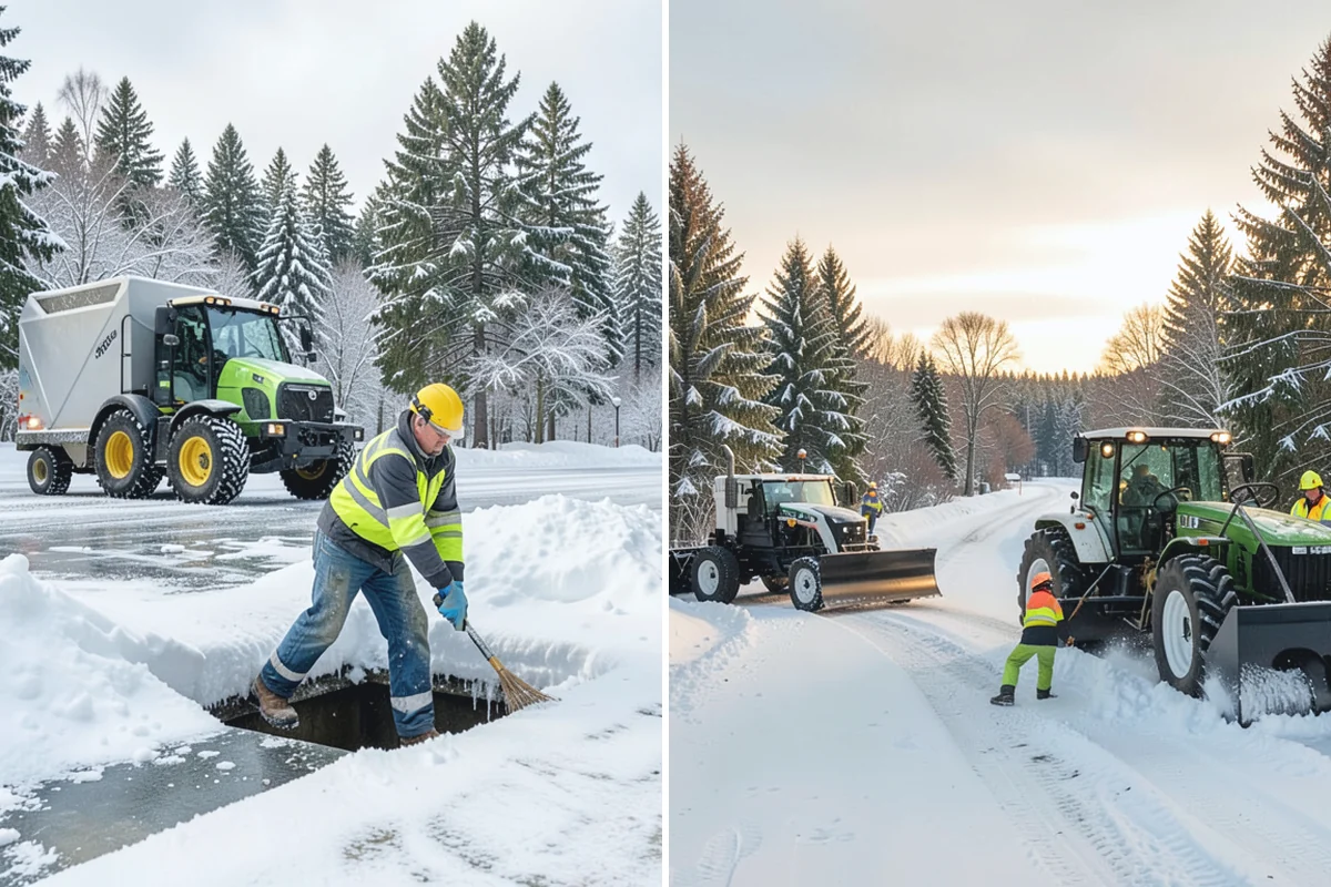 Snow Hauling in Sumner, Pierce County, WA - Assess pile locations and total volume