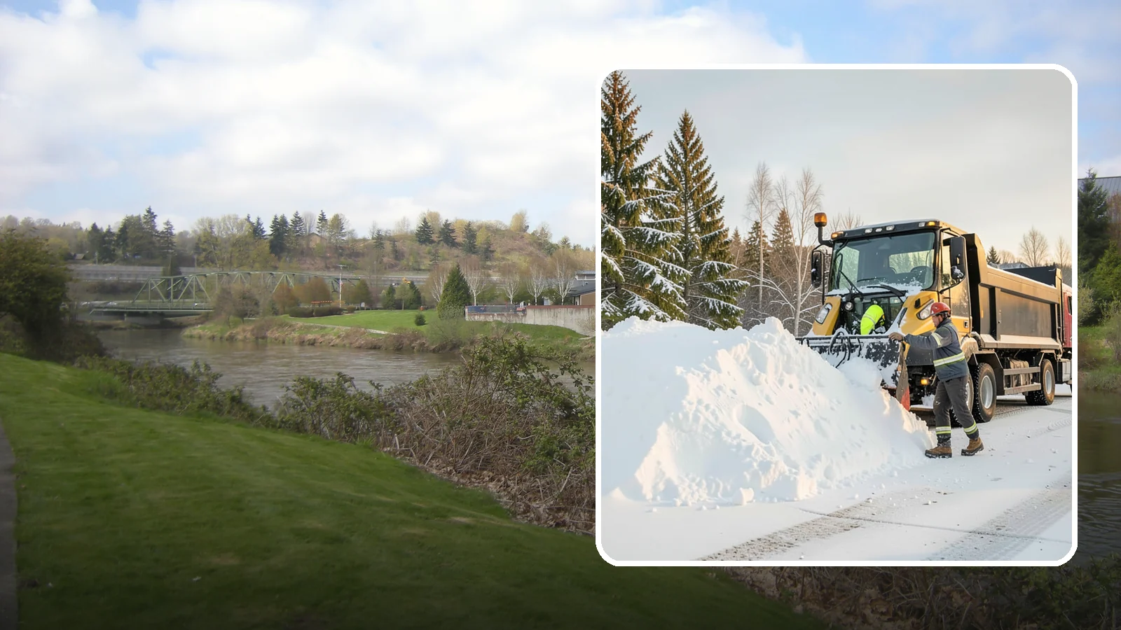 Snow Hauling in Tukwila, King County, WA - We load and haul accumulated snow off your property when there is no room left to store it on site.