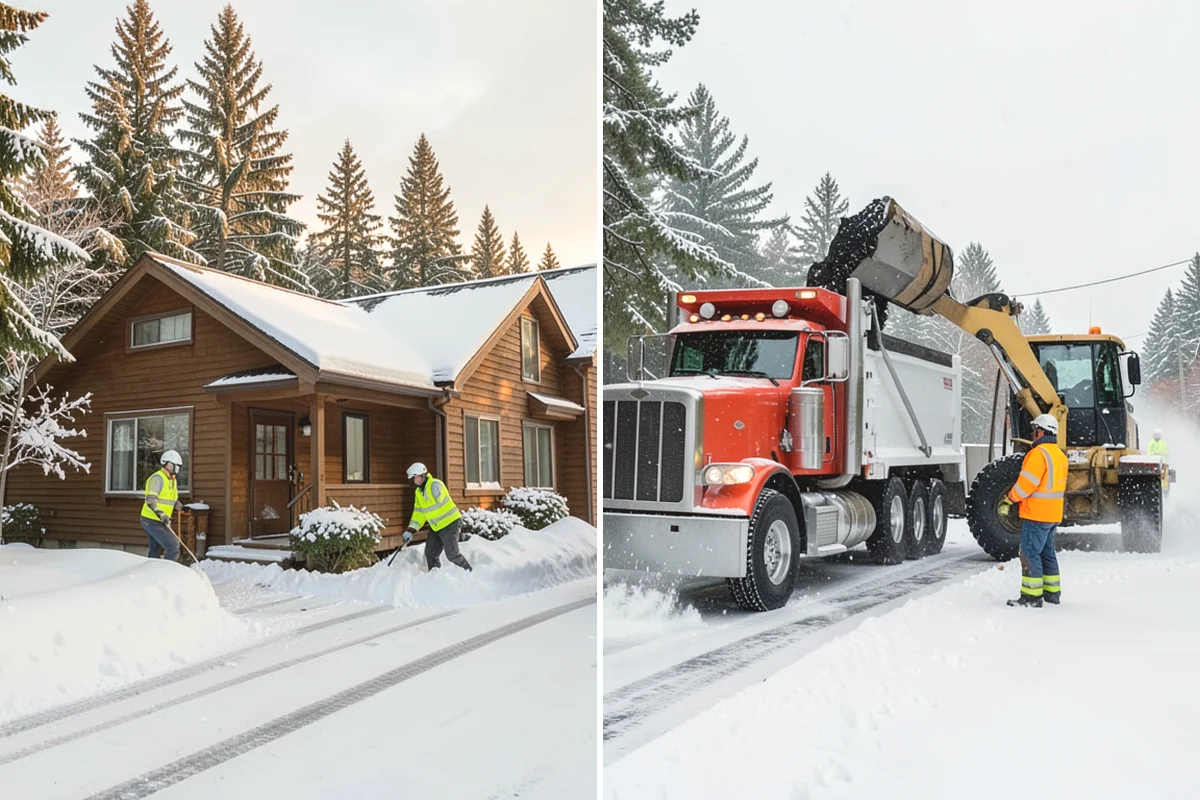 Snow Hauling in Tukwila, King County, WA - Assess pile locations and total volume