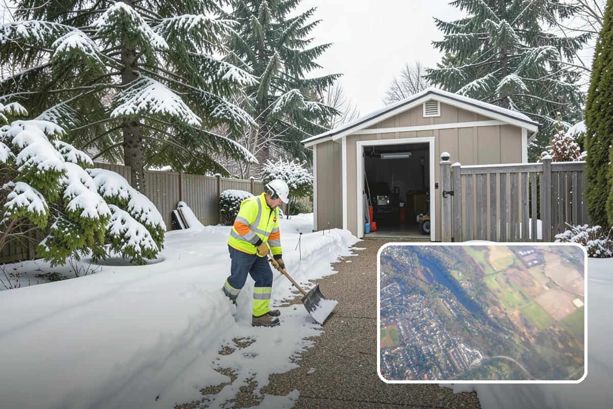 Snow Load Assessment in Algona, King County, WA - Real weight data instead of guessing from snow depth