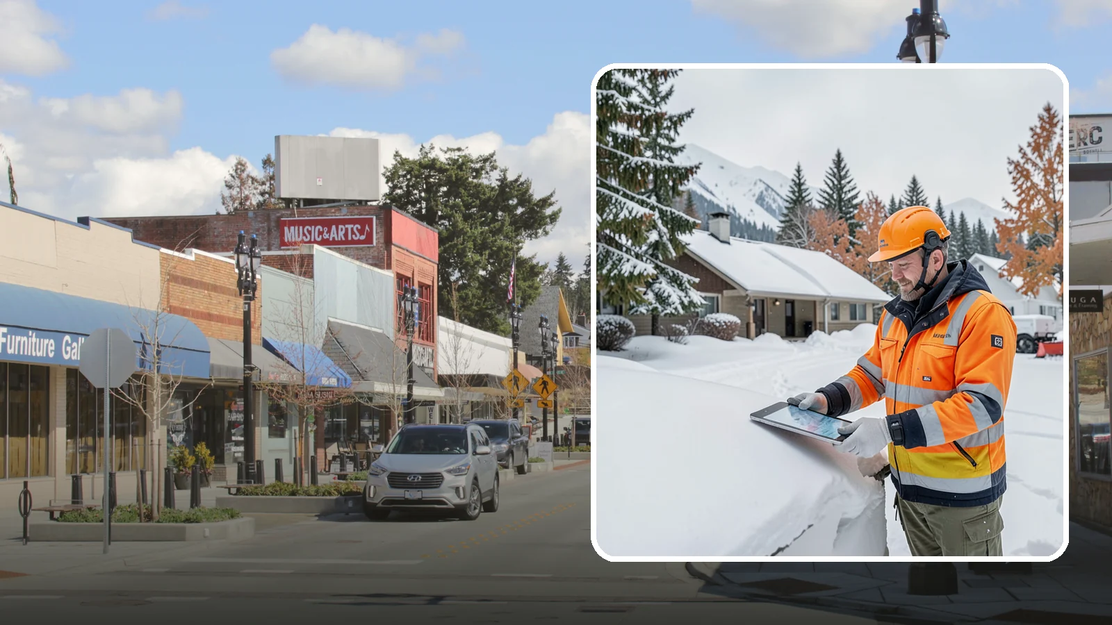 Snow Load Assessment in Bothell, King County, WA - We evaluate roof snow loads so you know whether accumulation has reached a dangerous weight.
