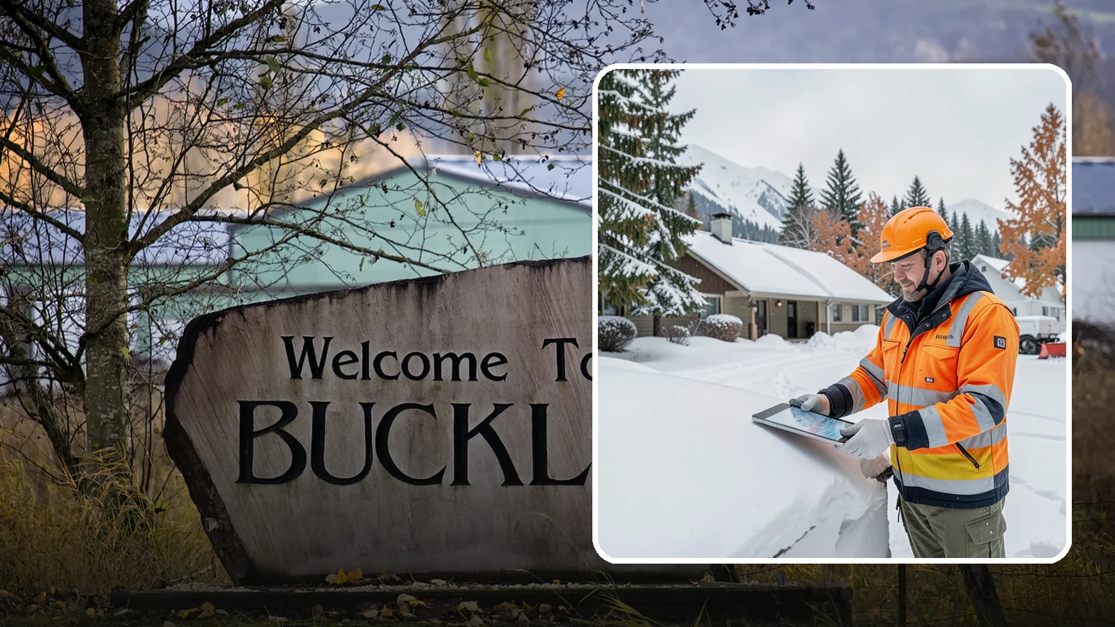 Snow Load Assessment in Buckley, Pierce County, WA - We evaluate roof snow loads so you know whether accumulation has reached a dangerous weight.