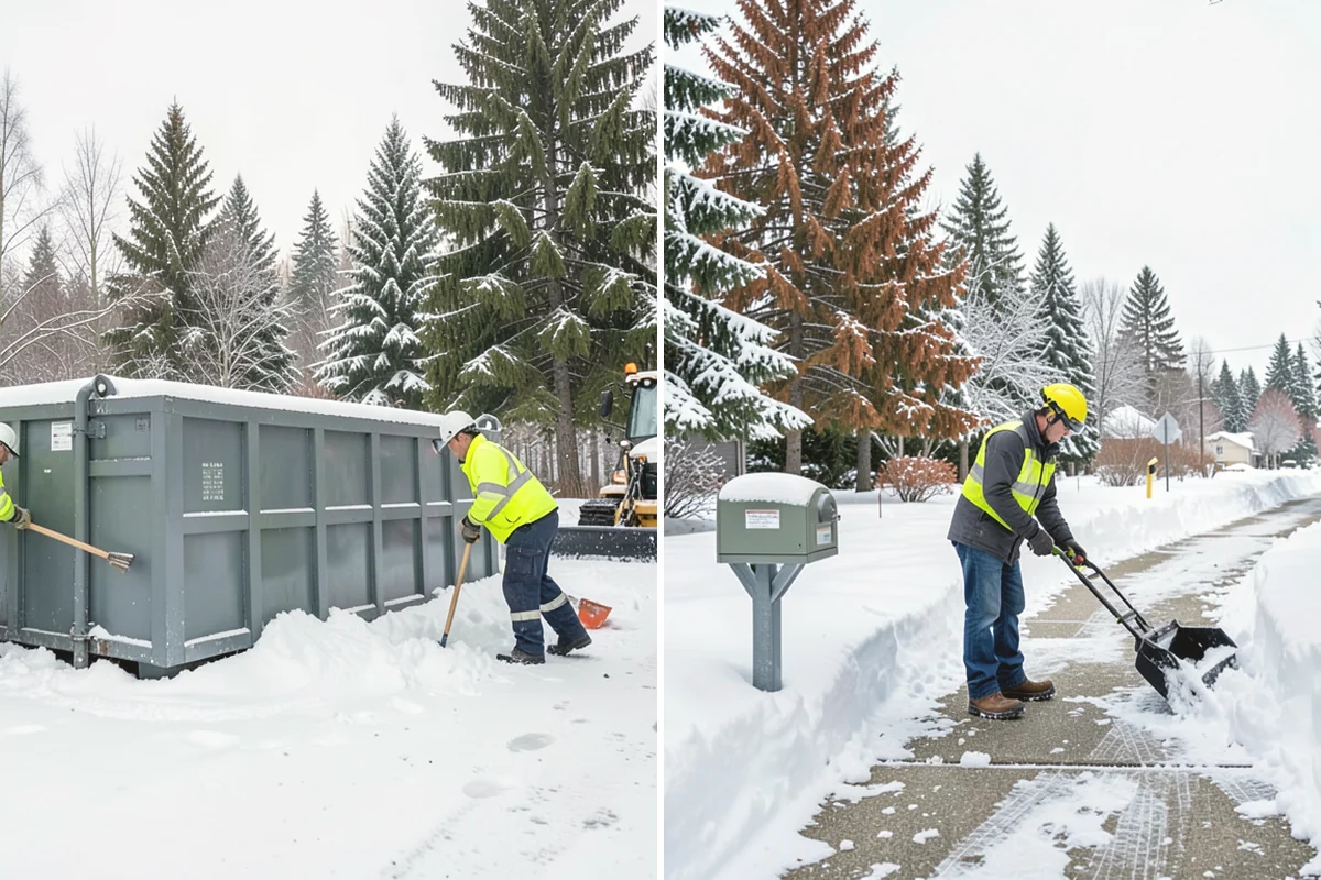 Snow Load Assessment in Burien, King County, WA - Measure snow depth across representative roof areas