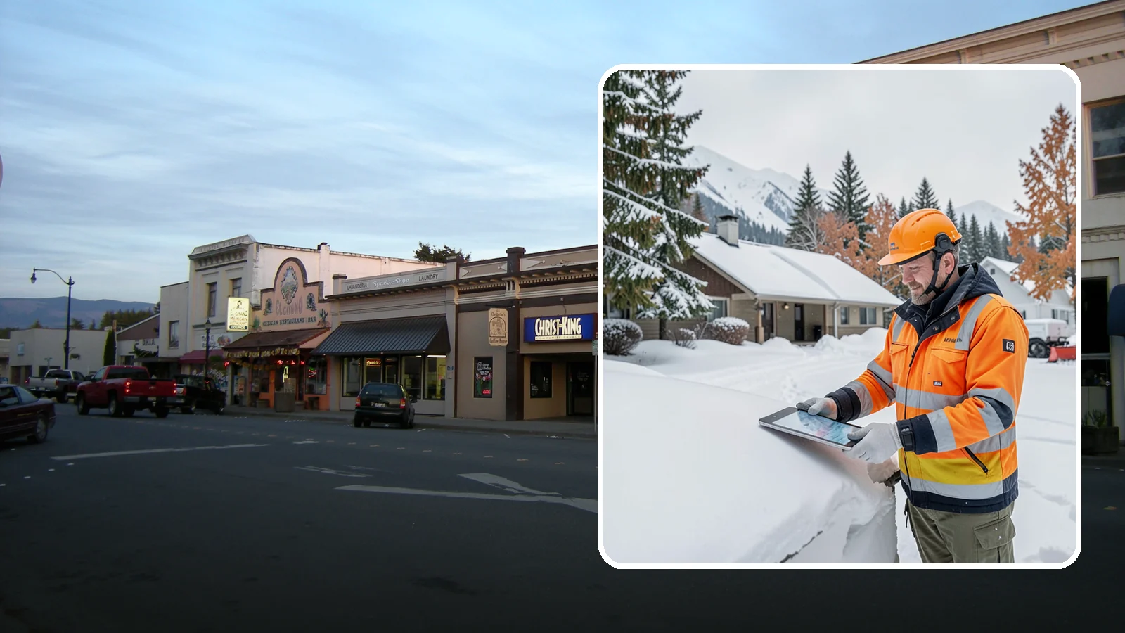 Snow Load Assessment in Burlington, Skagit County, WA - We evaluate roof snow loads so you know whether accumulation has reached a dangerous weight.