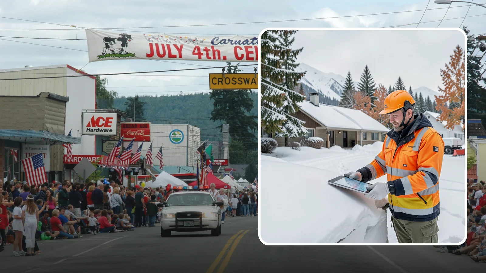 Snow Load Assessment in Carnation, King County, WA - We evaluate roof snow loads so you know whether accumulation has reached a dangerous weight.