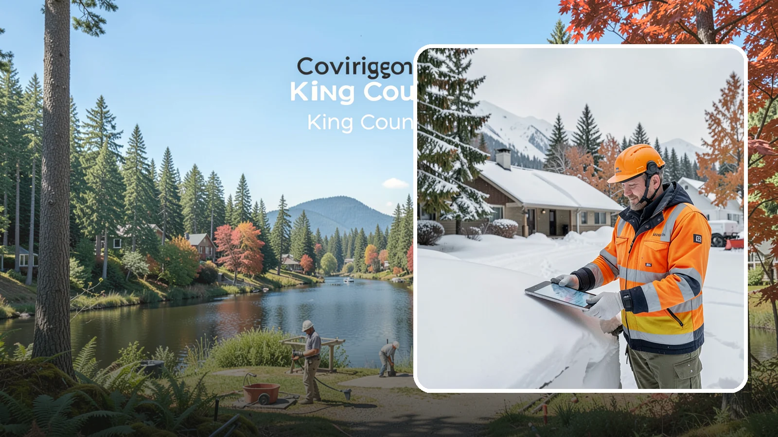Snow Load Assessment in Covington, King County, WA - We evaluate roof snow loads so you know whether accumulation has reached a dangerous weight.