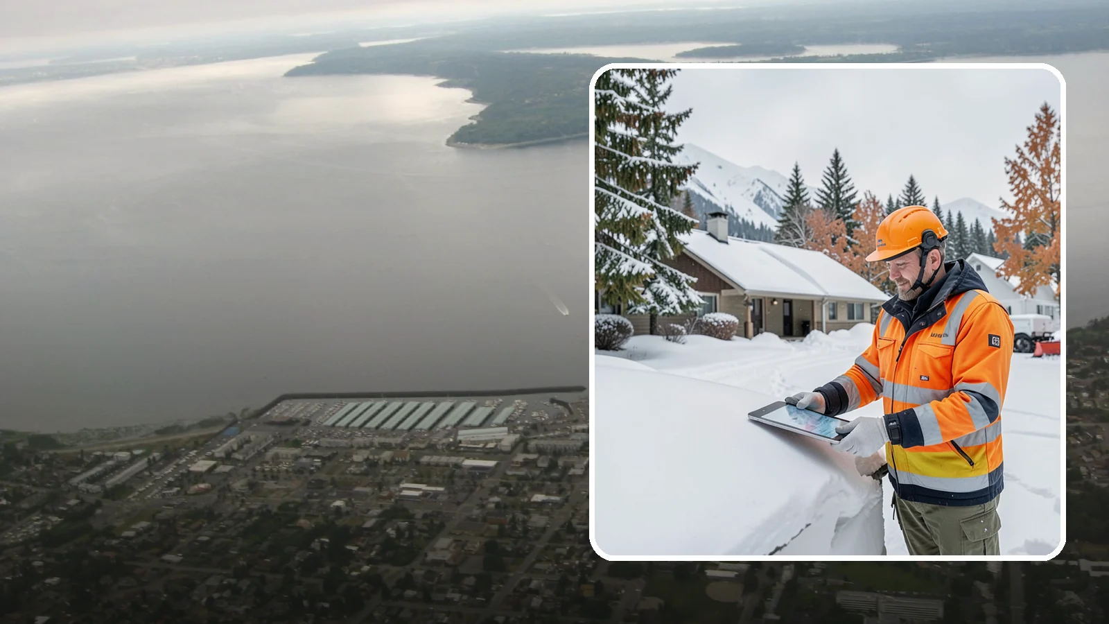 Snow Load Assessment in Des Moines, King County, WA - We evaluate roof snow loads so you know whether accumulation has reached a dangerous weight.