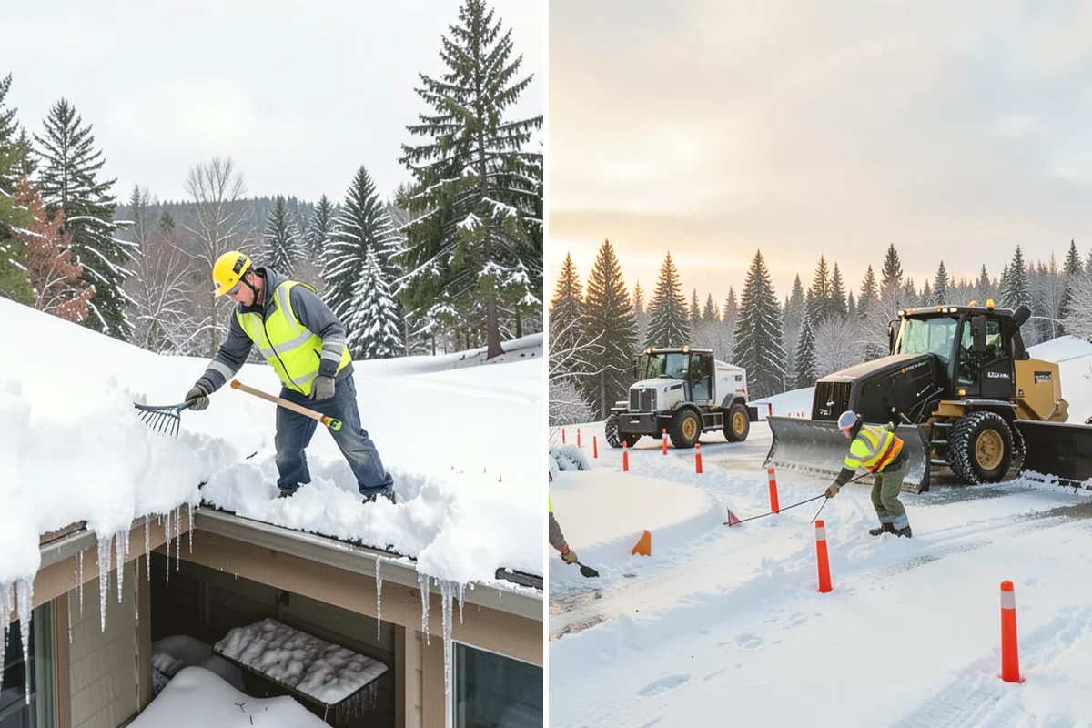 Snow Load Assessment in Duvall, King County, WA - Measure snow depth across representative roof areas
