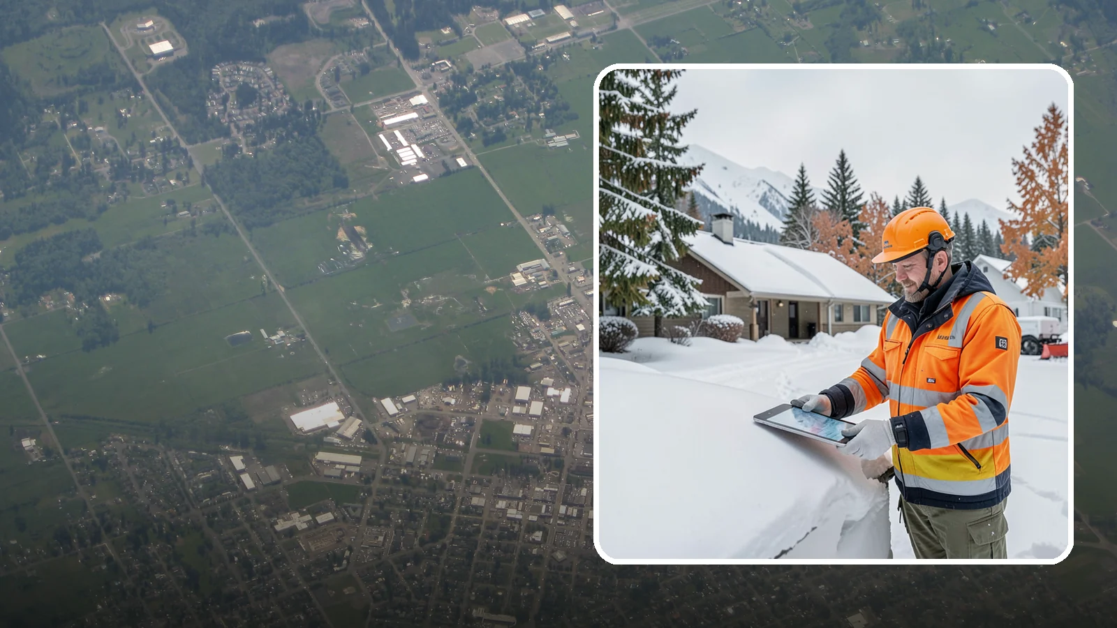 Snow Load Assessment in Enumclaw, King County, WA - We evaluate roof snow loads so you know whether accumulation has reached a dangerous weight.