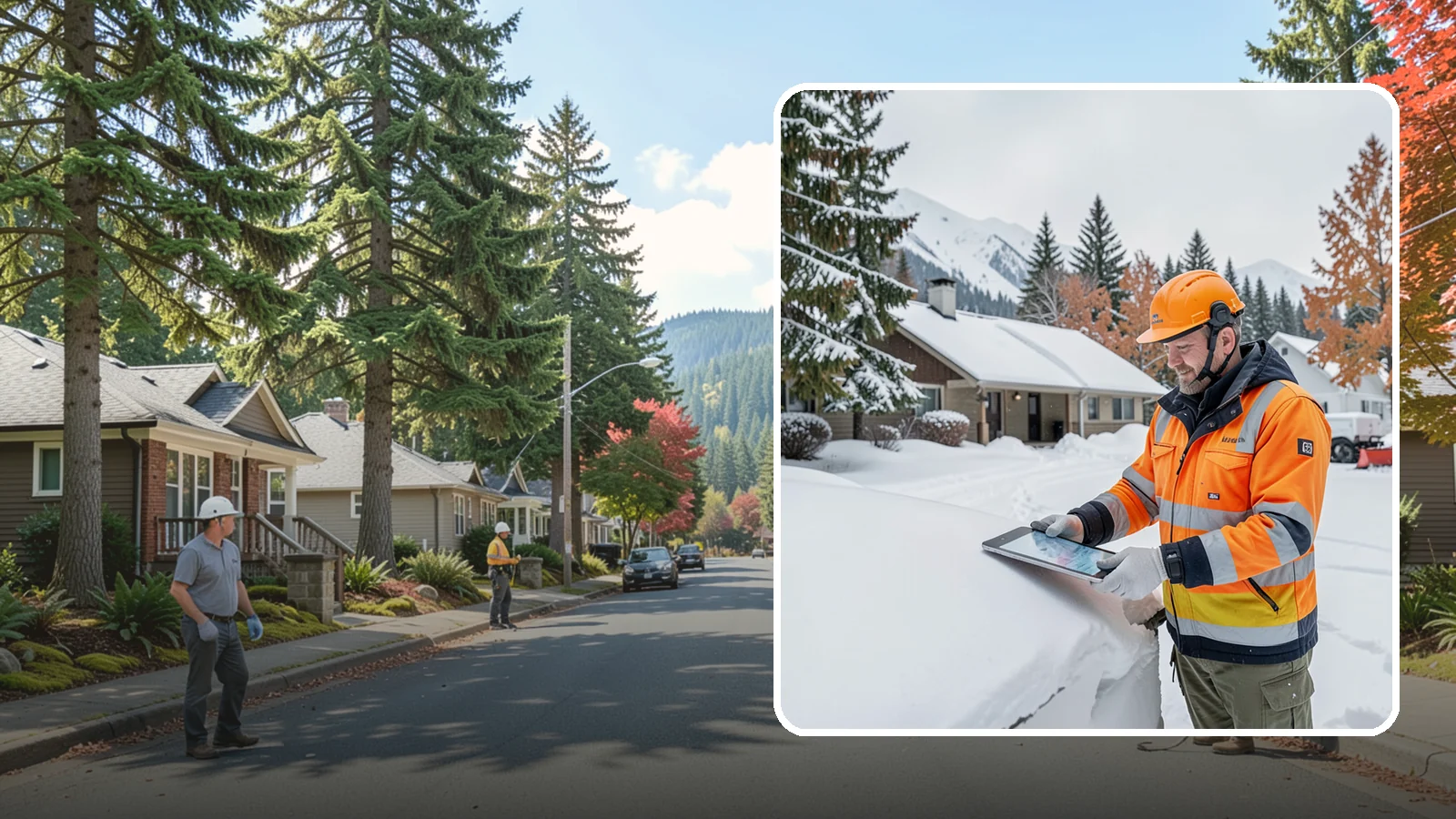 Snow Load Assessment in Hunts Point, King County, WA - We evaluate roof snow loads so you know whether accumulation has reached a dangerous weight.